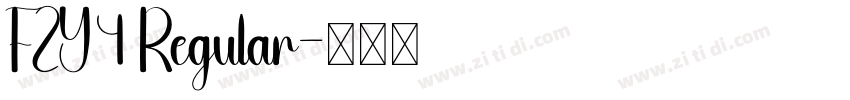 FZY4 Regular字体转换